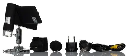 Produktfoto 1 von RS PRO USB Digital Mikroskop, Vergrößerung 10 to 300 X 30 fps Beleuchtet, LED Batteriebetrieben