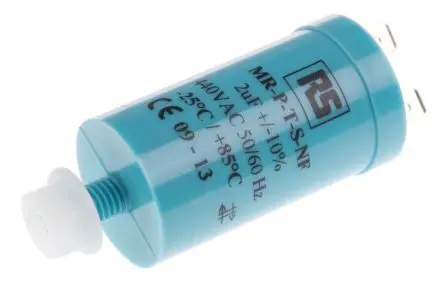 Produktfoto 1 von RS PRO MRP440 Folienkondensator 440V ac 2 μF ±10 %, Schraubanschlussklemme