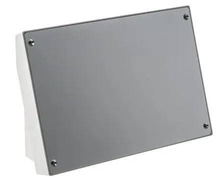 OKW Datec ABS Pultgehäuse Geneigte Front, Weiß, Grau, 264 mm 86 mm, 180 mm
