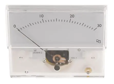Sifam Tinsley Amperemeter 25 A Wechselstrom/Gleichstrom Drehspul, 73.7 mm x 32.3 mm T. 30.5 mm / ±1.5 to ±2.5 %