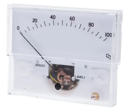 Sifam Tinsley Amperemeter 25 A Wechselstrom/Gleichstrom Taut-Band-Mittelmagnet-Bewegung, 73.7 mm x 32.3 mm T. 30.5 mm /