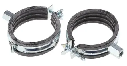 Unistrut Rohrklemme Rohr ø Edelstahl Silber 54 mm