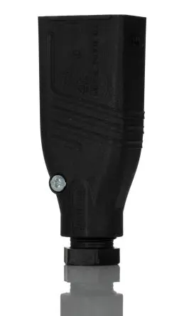 Produktfoto 1 von Hirschmann ST Leistungssteckverbinder Schwarz 4P+PE, 230V, 400 V, Kabel Gerade IP54 10A