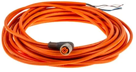 Produktfoto 1 von Lumberg RKWT, 4-polig Sensor-Betätigungselementkabel, Rechtwinklig Buchse / Freies Ende Nicht abgeschlossen, Länge 10 m