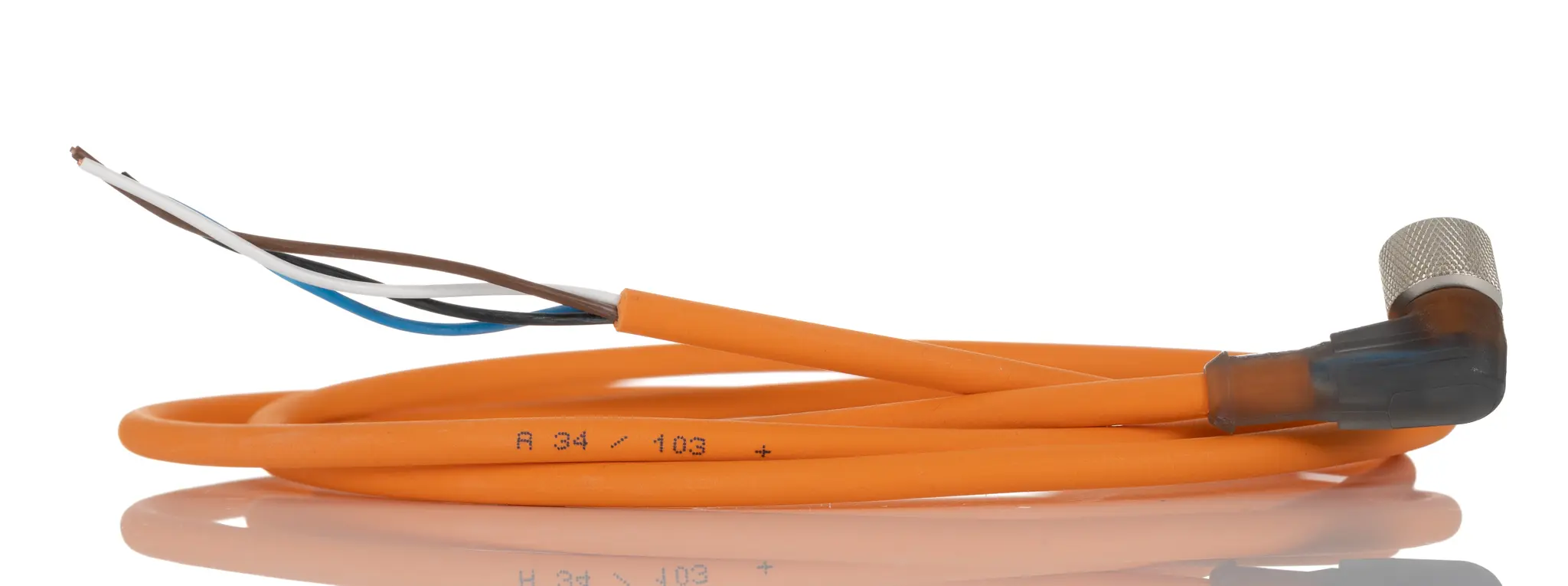 Lumberg RKWT, 4-polig Sensor-Betätigungselementkabel, Rechtwinklig Buchse / Freies Ende Nicht abgeschlossen, Länge 1.5 m