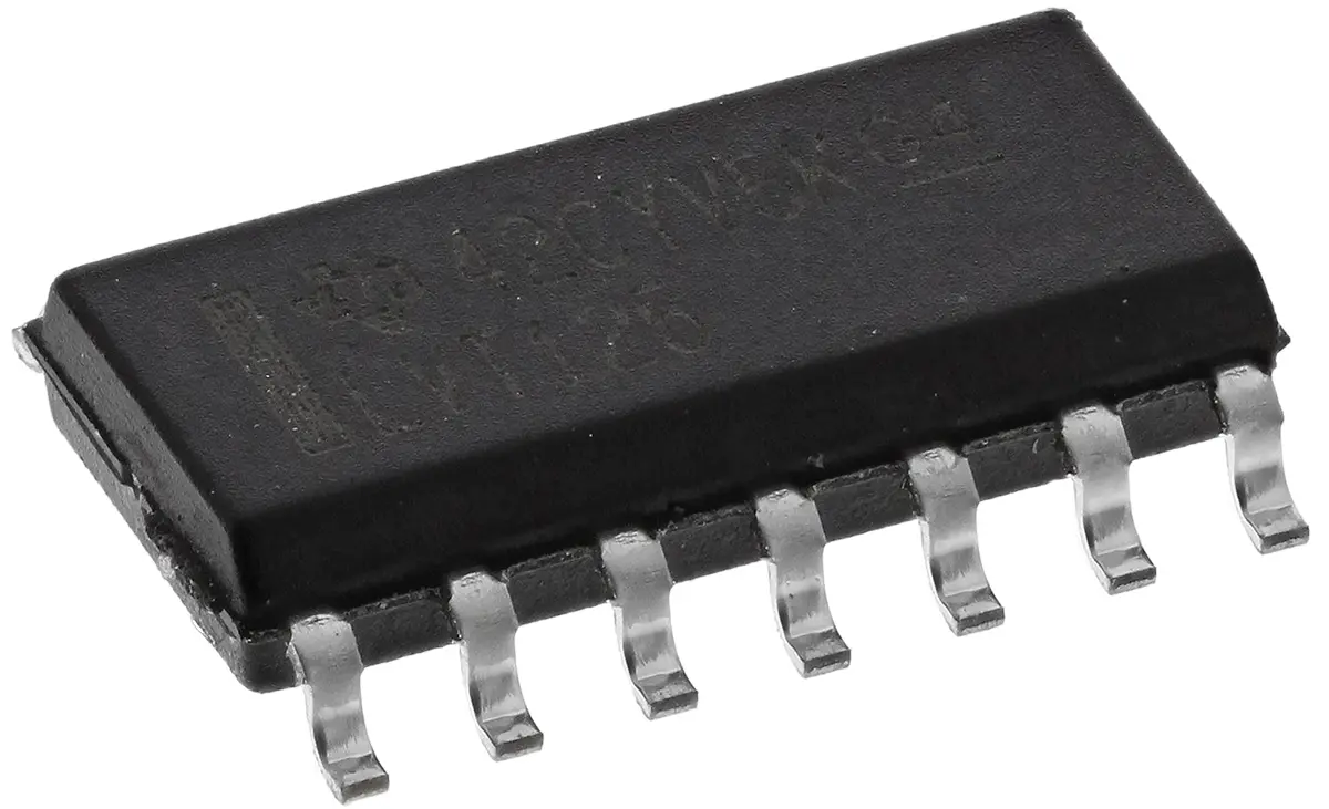 Produktfoto 1 von Texas Instruments LVT Buffer & Line-Driver 4-Kanal Nicht invertierend SOIC Puffer Einseitig Tri-State ESR 14-Pin