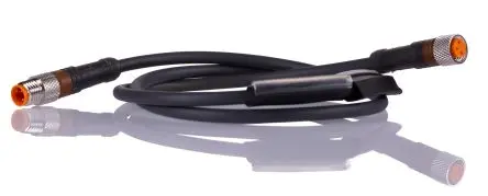 Produktfoto 1 von Lumberg RSMV-RKMV, 3-polig Sensor-Betätigungselementkabel, Gerade Stecker 3 / Gerade Buchse, Länge 600 mm
