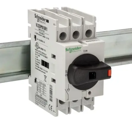Produktfoto 1 von Schneider Electric VLS3P Trennschalter 3-polig DIN-Hutschiene 16A 11 kW Schwarz IP20 3-phasig
