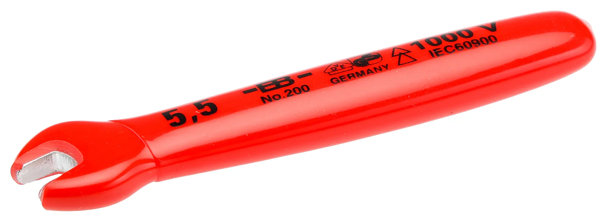 Produktfoto 1 von RS PRO Gabelschlüssel Metrisch, CrV-Stahl Schließer (NO), Länge 99 mm