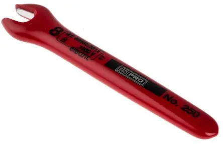 Produktfoto 1 von RS PRO Gabelschlüssel, CrV-Stahl Schließer (NO), Länge 150mm