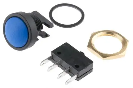 Produktfoto 1 von ITW 49-59 Druckschalter lichtdurchlässig Tastend Panel Ø 16 mm, 1-poliger Umschalter / 10A 50 V dc 250 V ac, IP67