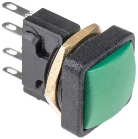 Produktfoto 1 von ITW 49-59 Druckschalter Tastend Panel Ø 16 mm, 1-poliger Umschalter / 10A 50 V dc 250 V ac, IP67