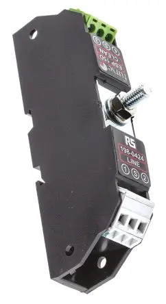 Produktfoto 1 von WJ Furse ESP D/TN Überspannungsschutzeinheit Twisted Pair Überspannungsschutz 20 kA 19V, DIN-Hutschiene, -25 °C→70 °C