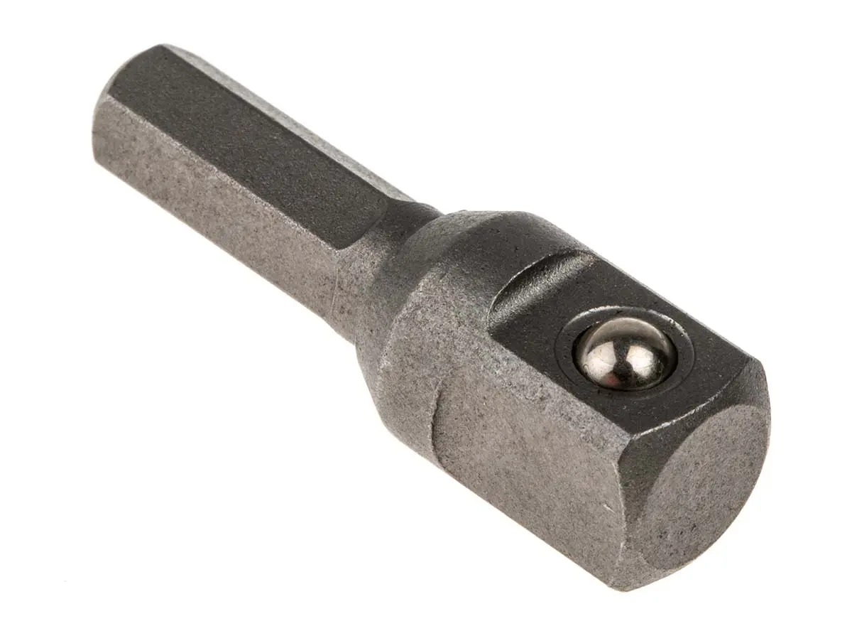 Produktfoto 1 von Teng Tools 1/4 in Sechskant Adapter, CrV-Stahl, Länge 12 mm
