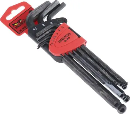 Produktfoto 1 von Teng Tools Sechskantschlüsselsatz 9 L Metrisch Lang 1.5 → 10 mm