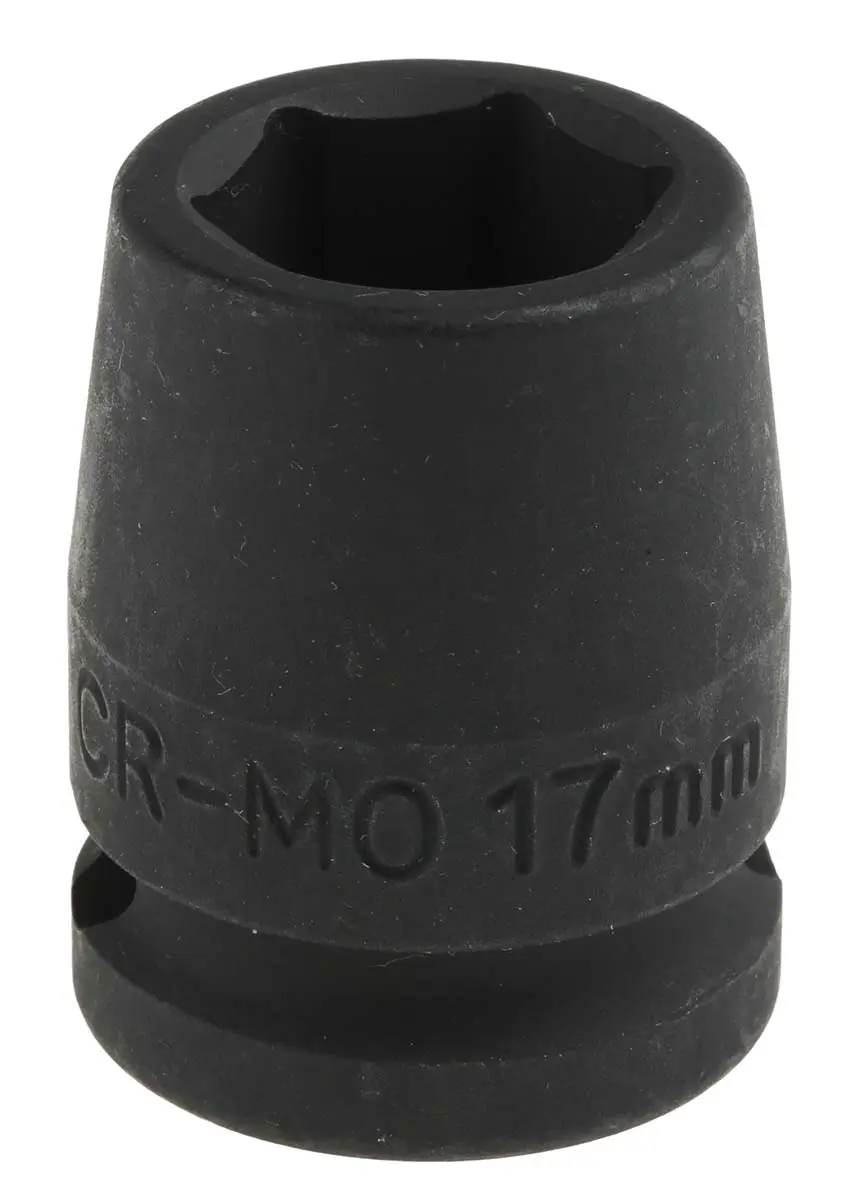 Produktfoto 1 von Teng Tools 12.7 mm, 17 mm 6-Kant Schlag-Steckschlüssel lang Chrom-Molybdän, 30 mm