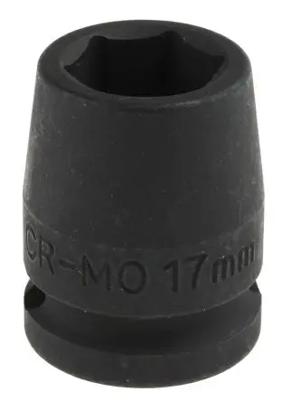 Produktfoto 1 von Teng Tools 12.7 mm, 17 mm 6-Kant Schlag-Steckschlüssel lang Chrom-Molybdän-Stahl, 30mm