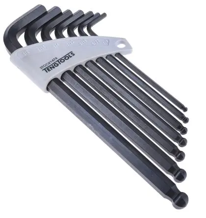 Produktfoto 1 von Teng Tools Sechskantschlüsselsatz 7 L Metrisch Lang 1.59 to 9.53 mm