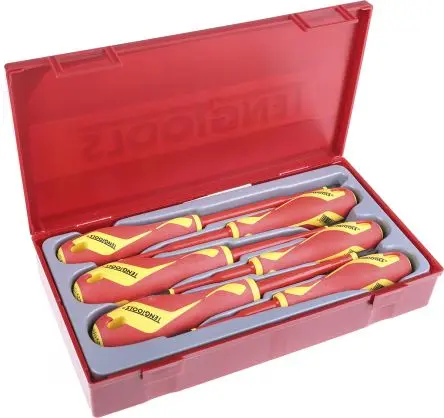 Produktfoto 1 von Teng Tools Schraubendrehersatz Isoliert, 6-teilig
