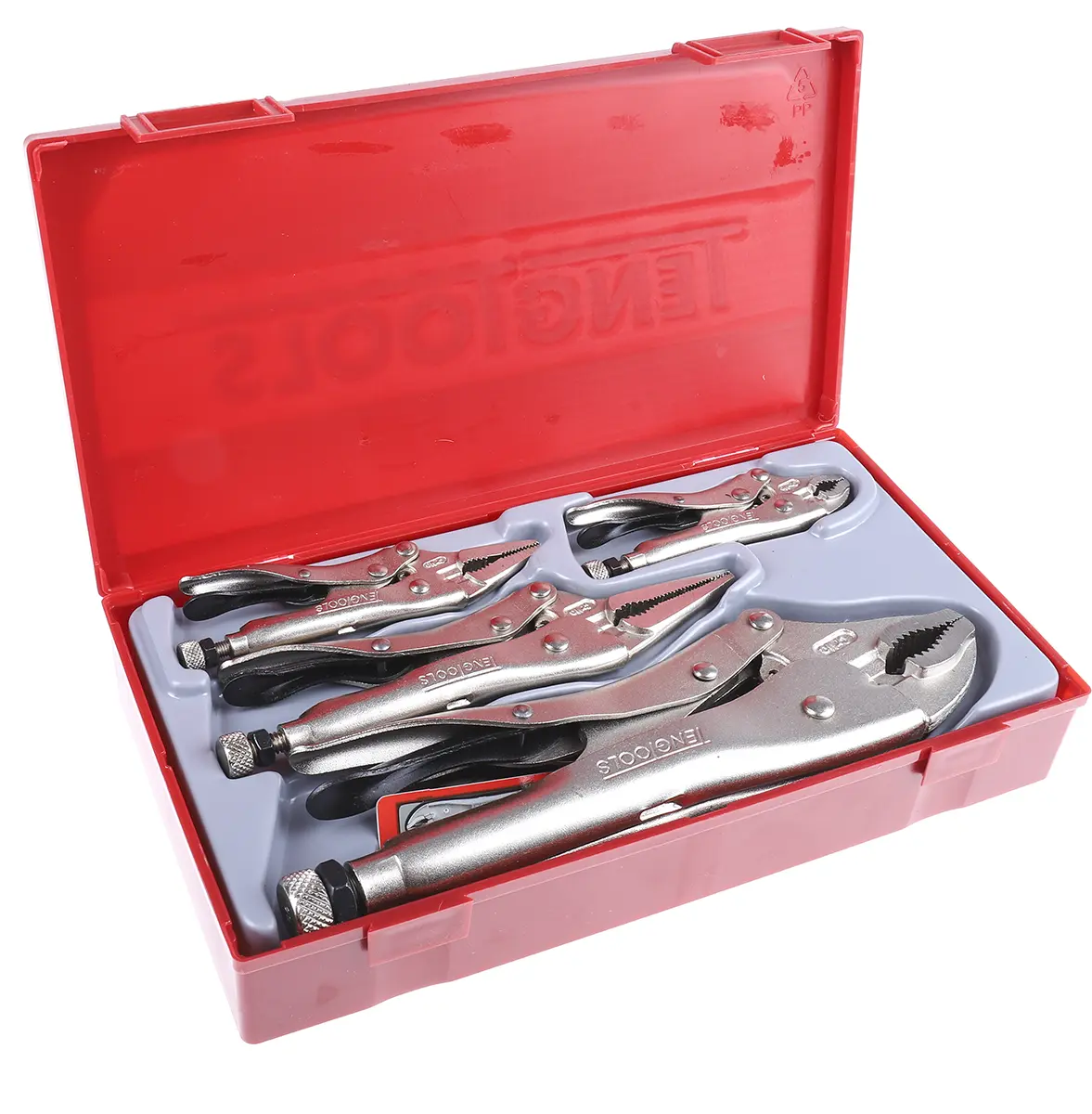 Produktfoto 1 von Teng Tools Gripzangen Set 5 Stk. 250 mm Gripzange