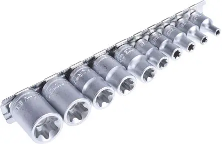 Produktfoto 1 von Teng Tools Steckschlüsselsatz 1/4 in Sechskant TX-E 10-teilig