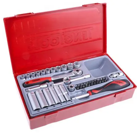 Produktfoto 1 von Teng Tools Steckschlüsselsatz 1/4 in Vierkant Sechskant 4 to 13 mm 35-teilig