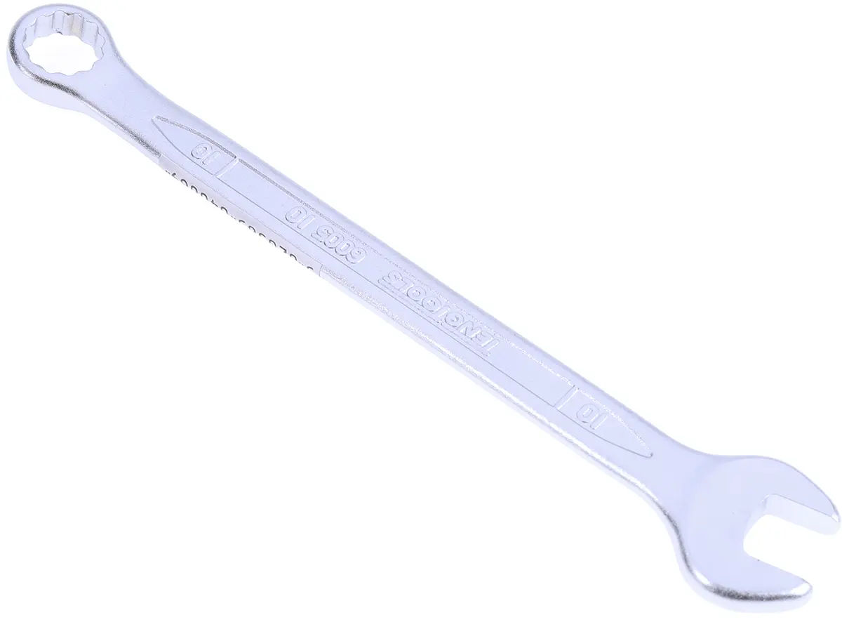 Produktfoto 1 von Teng Tools Ring-Maulschlüssel Satiniert 10 mm, CrV-Stahl Schließer (NO), Länge 140 mm