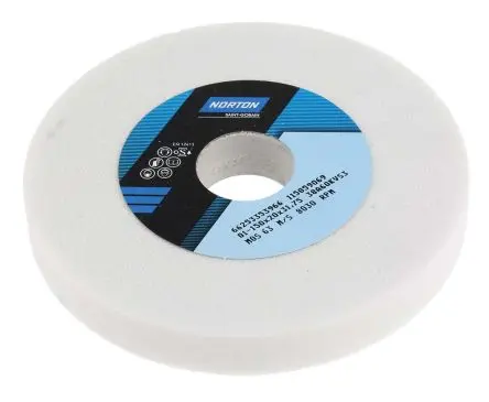 Produktfoto 1 von Norton Straight wheel Schleifscheibe, Korngröße P60 Aluminiumbeschichtet, 150 mm x 31.75 mm, 4660 U/min