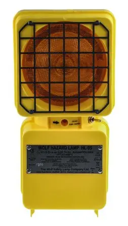Produktfoto 1 von Wolf Safety HL-95 LED Dauer Signalleuchte 5.6V dc Gelb Freistehend, Ø 110 mm x 140 mm IP21