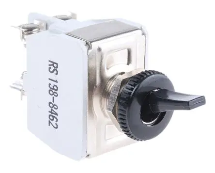 Produktfoto 1 von APEM Panel Kippschalter DPST, Ein-Aus, 24 V dc, 250 V ac, 10A, Schraube