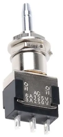 Produktfoto 1 von KNITTER-SWITCH MPA Miniaturdruckschalter Rastend Panel Ø 6.2 mm, 1-poliger Umschalter / 3A 250 V ac, IP67