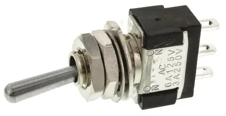 Produktfoto 1 von KNITTER-SWITCH Panel Kippschalter 1-poliger Umschalter, Ein-Ein, 30 V dc, 250 V ac, 4A, Lot