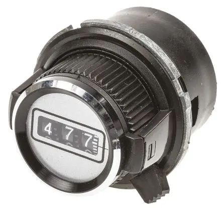 Produktfoto 1 von Vishay Schwarz Potentiometer-Knopf, Zeiger Schwarz Ø 30.6 mm x 31.5 mm, Rund Schaft 6.35 mm