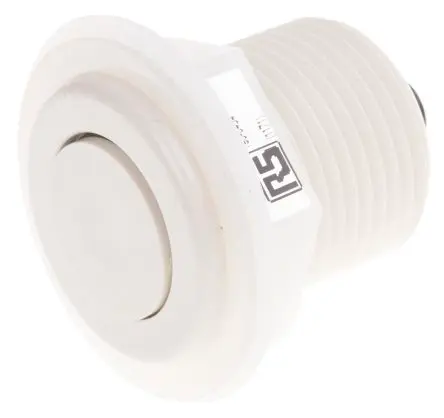 Produktfoto 1 von RS PRO 6438 Druckschalter Weiß