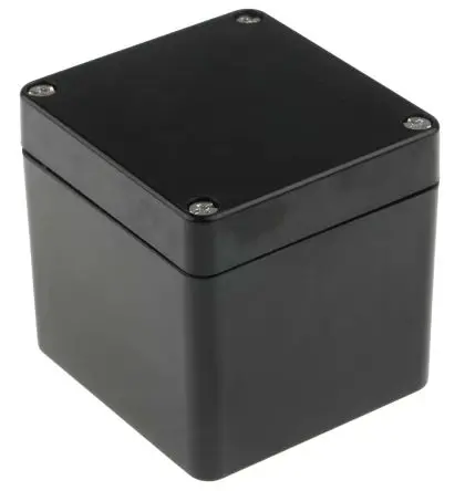 Produktfoto 1 von RS PRO GRJ; Gehäuse; GF Polyester; Schwarz IP66, IP67, IP68 Breite 75 mm Höhe 75 mm Länge 80 mm