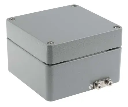 Produktfoto 1 von RS PRO RJ; Gehäuse; Aluminium; IK09 IP66 Breite 140 mm Höhe 90 mm Länge 140 mm