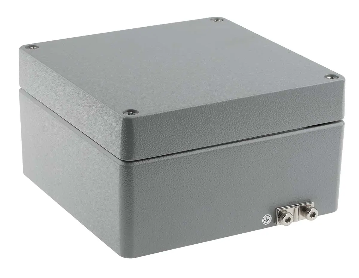Produktfoto 1 von RS PRO RJ; Gehäuse; Aluminium; IK09 IP66 Breite 180 mm Höhe 100 mm Länge 180 mm