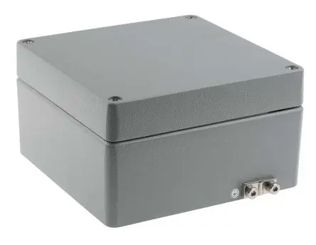 Produktfoto 1 von RS PRO RJ; Gehäuse; Aluminium; IK09 IP66 Breite 180 mm Höhe 100 mm Länge 180 mm