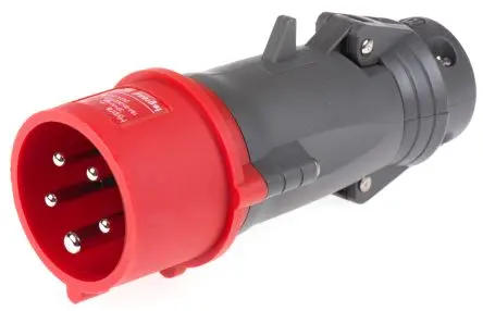 Produktfoto 1 von Legrand HYPRA Leistungssteckverbinder Rot 3P+N+PE, 415V, Kabel Gerade IP44 16A