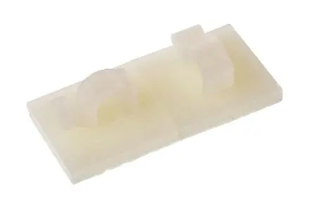 Produktfoto 1 von HellermannTyton RA Kabelhalter Selbstklebend, Kabel-Ø 6 mm Nylon 6.6 Natur 19mm x 9 mm x 19 mm