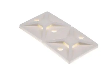 Produktfoto 1 von HellermannTyton MB Befestigungssockel, Nylon 6.6 Natur 28 mm x 5.4 mm Kabelbinder x 28mm für 4 mm
