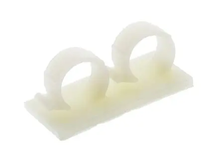 Produktfoto 1 von HellermannTyton RA Kabelhalter Selbstklebend, Kabel-Ø 18 mm Nylon 6.6 Natur 28.5mm x 23 mm x 28.5 mm