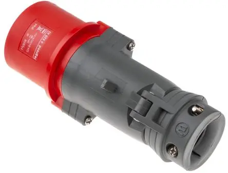 Produktfoto 1 von Legrand HYPRA Leistungssteckverbinder Rot 3P+PE, 415V, Kabel Gerade IP44 32A