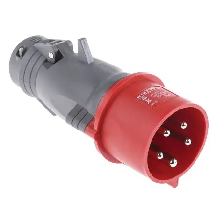 Produktfoto 1 von Legrand HYPRA Leistungssteckverbinder Rot 3P+N+PE, 415V, Kabel Gerade IP44 32A