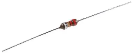 Produktfoto 1 von TDK BC Induktivität bedrahtet, Ferrit-Kern, 2.2 μH 55, 1 A, Axial / R-DC 250 mΩ, max. 140 MHz, Ø 4 mm, Ø 0.8 mm x 4 mm