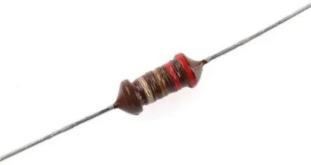 Produktfoto 1 von TDK LBC Induktivität bedrahtet, Ferrit-Kern, 220 μH 50, 400 mA, Axial / R-DC 1.6 Ω, max. 2.4 MHz, Ø 5.2 mm, Ø 0.8 mm x