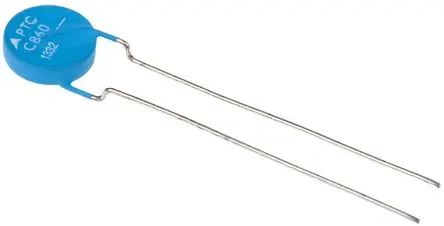 Produktfoto 1 von TDK B598 Thermistor 15 Ω, PTC 22.5 mm 35 mm, Überstromschutz, Kurzschlussschutz, Scheibe 5 mm, Toleranz 25 % AEC-Q200