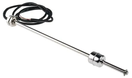 Produktfoto 1 von RS PRO SSF67 Schwimmerschalter Intern 120 V dc, Schließer/Öffner, 135 °C 250 V ac → 135 °C, mit 1 m Leitung