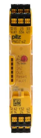 Produktfoto 1 von Pilz PNOZ s2 C Sicherheitsrelais 24V dc, 3 Sicherheitskontakte, 1 Hilfsschalter, Automatisch und manuell RoHS SIL IEC