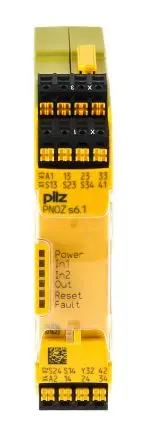Produktfoto 1 von Pilz PNOZ s6.1 C Sicherheitsrelais 240V ac/dc, 48 V ac/dc, 3 Sicherheitskontakte, 1 Hilfsschalter, Automatisch RoHS SIL